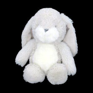 Bunnies by the Bay Little Nibble Floppy Bunny Gray Stuffed Plush Lovey 11"